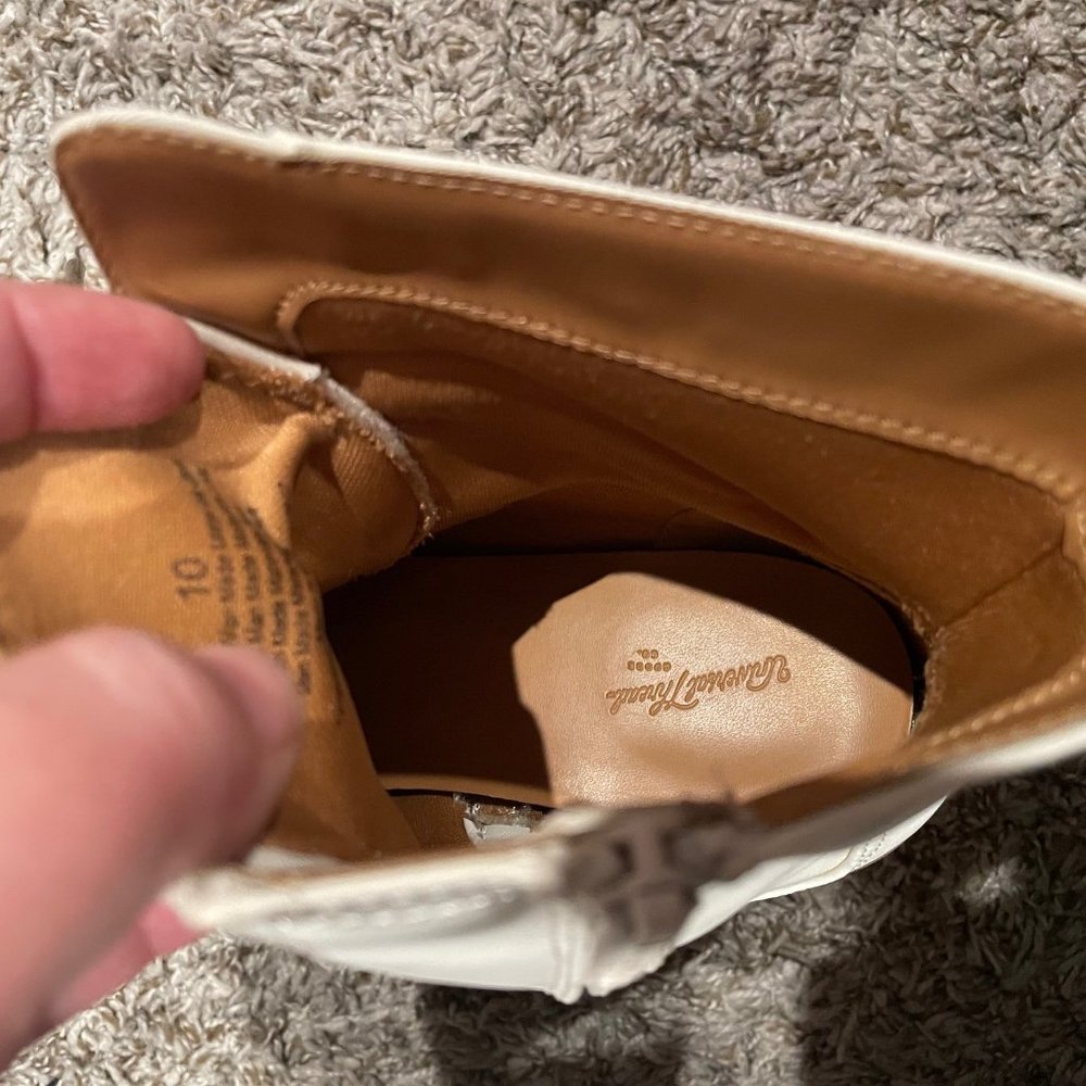 Off White Universal Thread Combat Style Boots - image 6